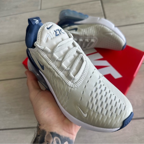 NIKE AIR MAX 270 LIGHT GREEN BLUE SNEAKERS WOMENS - Picture 2 of 3